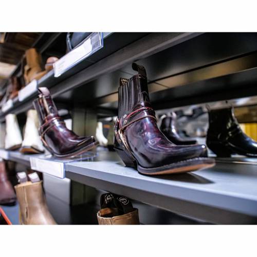 Botine Cowboy Dama SENDRA BOOTS 2746 Fuchsia · Negru / Maro 