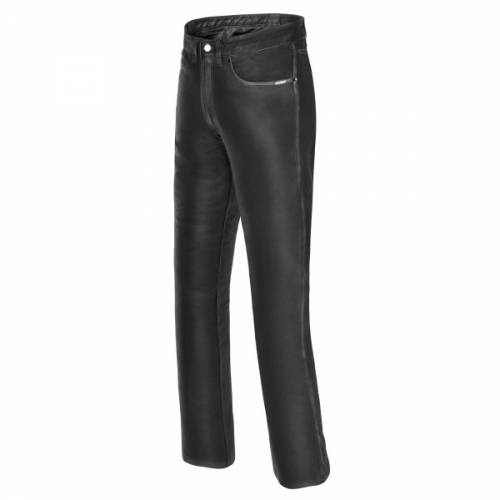 Pantaloni Moto din Piele SHOX CRUISER · Negru