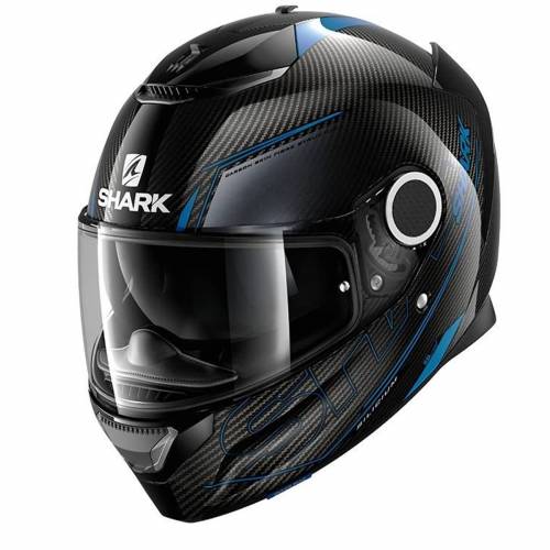 Cască Moto Integrală SHARK SPARTAN CARBON SILICIUM · Negru / Albastru 