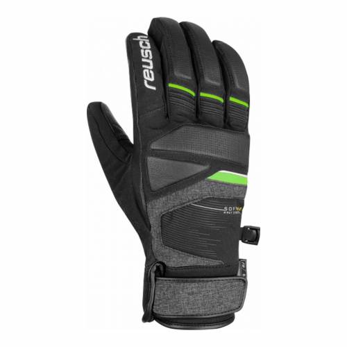 Mănuși Schi REUSCH STORM R-TEX 7679 · Negru / Verde Fluo