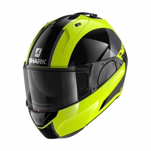 Cască Moto Modulară SHARK EVO ES ENDLESS · Galben / Negru / Argintiu