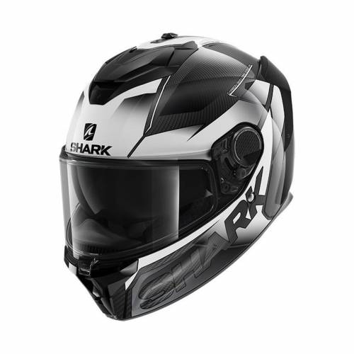 Cască Moto Integrală SHARK SPARTAN GT CARBON SHESTTER · Gri / Alb