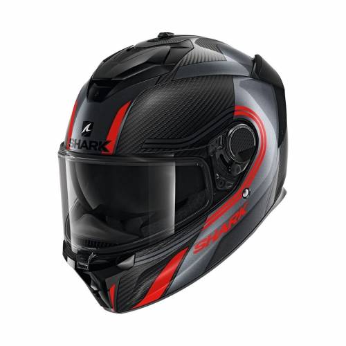 Cască Moto Integrală SHARK SPARTAN GT CARBON TRACKER · Gri / Negru / Roșu