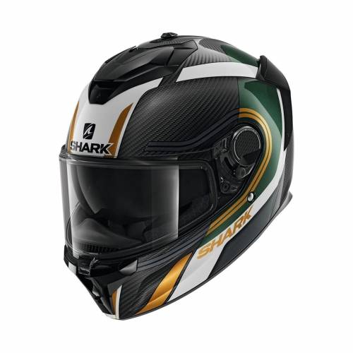 Cască Moto Integrală SHARK SPARTAN GT CARBON TRACKER · Negru / Verde / Auriu
