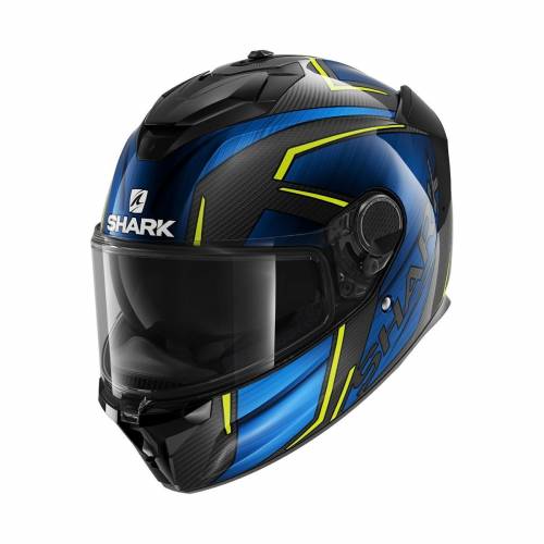 Cască Moto Integrală SHARK SPARTAN GT CARBON KROMIUM · Negru / Albastru / Galben