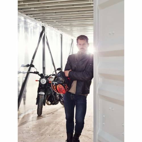 Cască Moto Open Face SHARK S-DRAK 2 CARBON DAGON · Negru / Portocaliu 