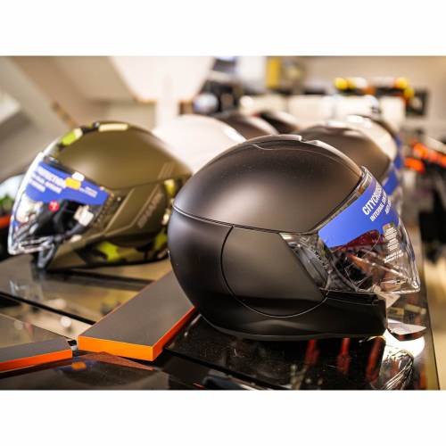 Cască Moto Open-Face SHARK CITYCRUISER BLANK · Gri 