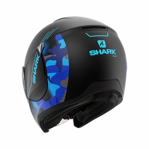 Cască Moto Open-Face SHARK CITYCRUISER GENOM · Negru / Albastru Mat 