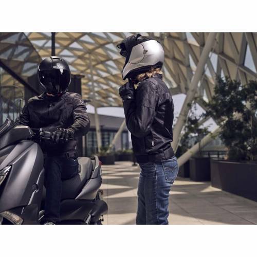 Cască Moto Open-Face SHARK CITYCRUISER GENOM · Negru / Verde Mat 
