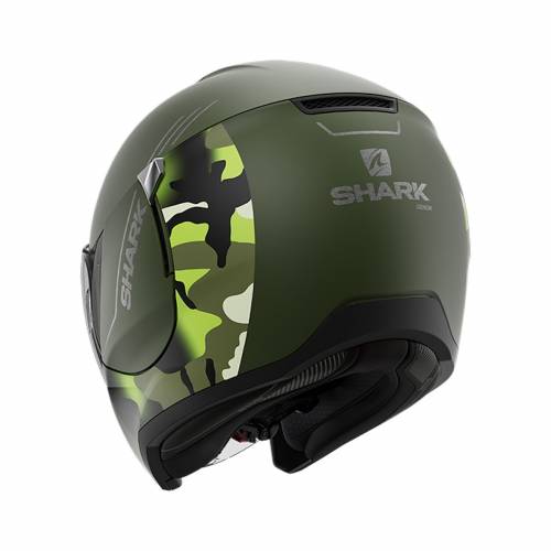 Cască Moto Open-Face SHARK CITYCRUISER GENOM · Negru / Verde Mat 