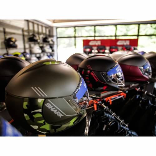 Cască Moto Open-Face SHARK CITYCRUISER GENOM · Negru / Verde Mat 