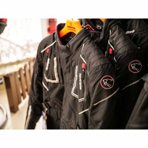 Geacă Moto din Textil BERING OURAL · Negru / Roșu 