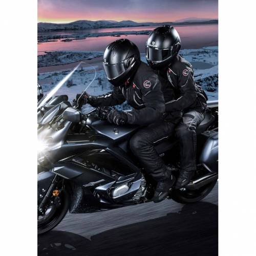 Geacă Moto din Textil BERING OURAL · Negru / Roșu 