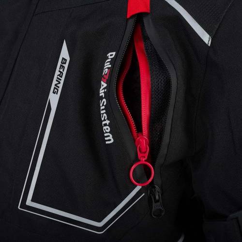 Geacă Moto din Textil BERING OURAL · Negru / Roșu 