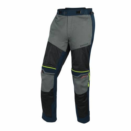 Pantaloni Moto de Vară din Textil BERING BAMAKO · Negru / Albastru / Gri 
