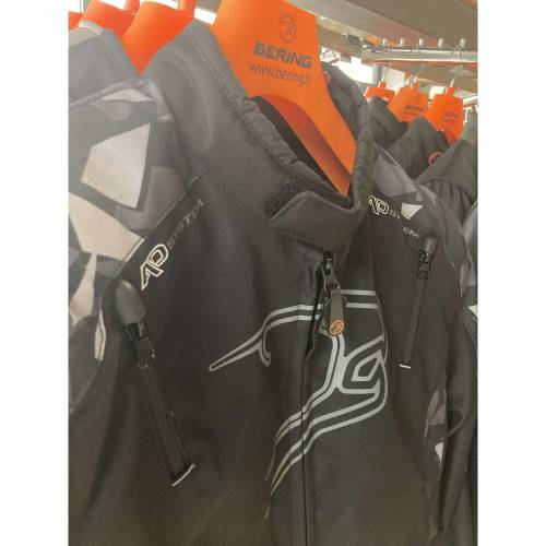 Geacă Moto din Textil BERING GOZER · Negru / Gri 