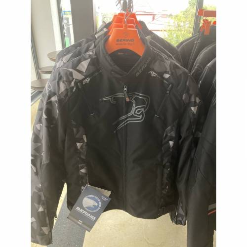 Geacă Moto din Textil BERING GOZER · Negru / Gri 