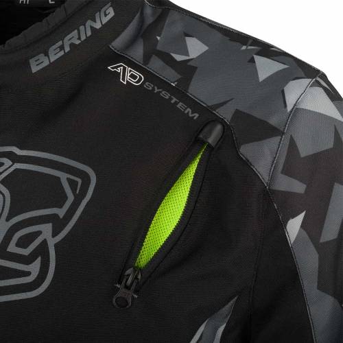 Geacă Moto din Textil BERING GOZER · Negru / Gri 
