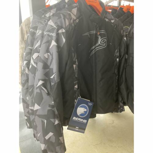 Geacă Moto din Textil BERING GOZER · Negru / Gri 