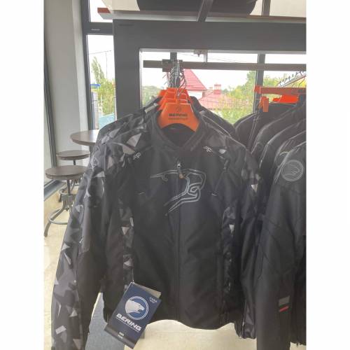 Geacă Moto din Textil BERING GOZER · Negru / Gri 
