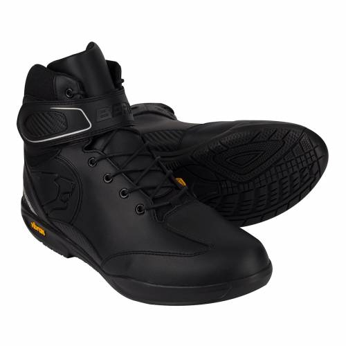 Ghete Moto din Piele & Textil BERING KANDA · Negru