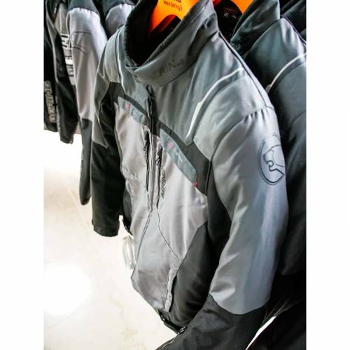 Geacă Moto din Textil BERING PANAMA · Gri / Negru 
