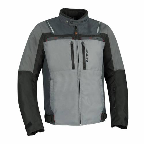 Geacă Moto din Textil BERING PANAMA · Gri / Negru 
