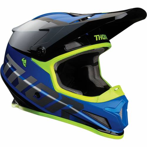 Cască Enduro - Cross THOR SECTOR FADER · Negru / Albastru / Alb 