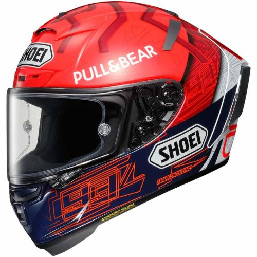 Cască Moto Integrală SHOEI X-Spirit III Marquez 6 TC-1 · Alb / Albastru / Roșu