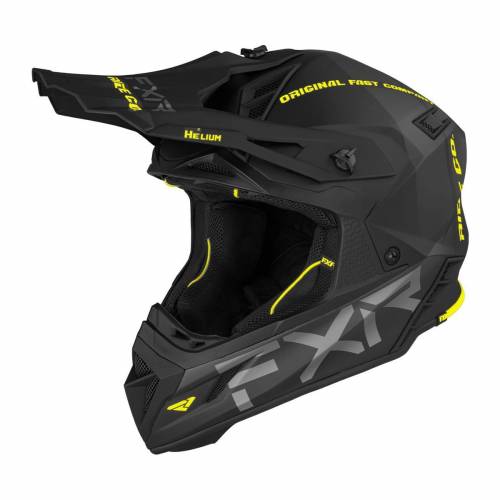 Cască Enduro - Cross FXR HELIUM RIDE CO 21 · Negru / Verde Fluo