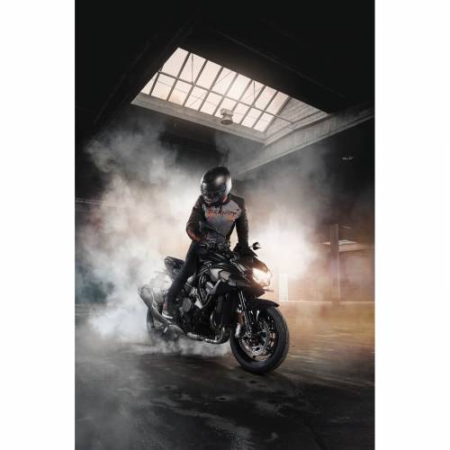 Geacă Moto din Textil BERING MACEO · Negru / Alb 