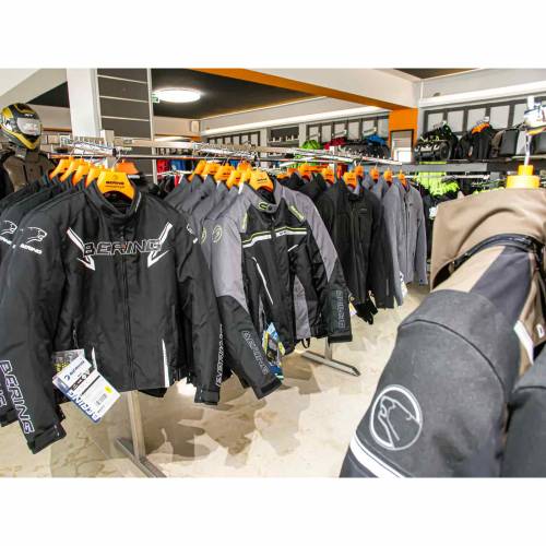 Geacă Moto din Textil BERING MACEO · Negru / Alb 