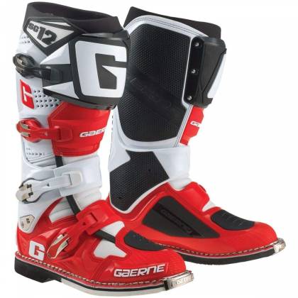 Cizme Enduro - Cross GAERNE SG-12 · Alb / Roșu / Negru