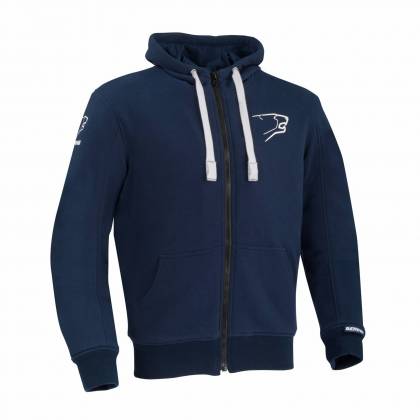 Hanorac Moto cu Protecții & Kevlar BERING HOODIZ · Albastru