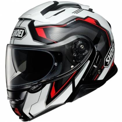 Cască Moto Flip-Up SHOEI NEOTEC-II RESPECT TC-1 · Negru / Alb / Roșu