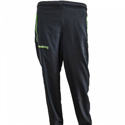 Pantaloni Trening STRINDBERG 2135 · Negru / Verde-Fluo