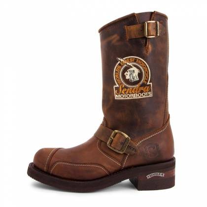 Cizme Moto Chopper din Piele Naturală SENDRA BOOTS 3565 Steel Mad Dog Tang 