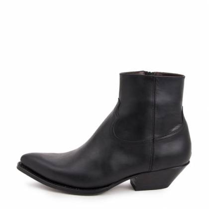 Botine Cowboy Unisex SENDRA BOOTS 13659 Kansas Ciclon Negro Mate 