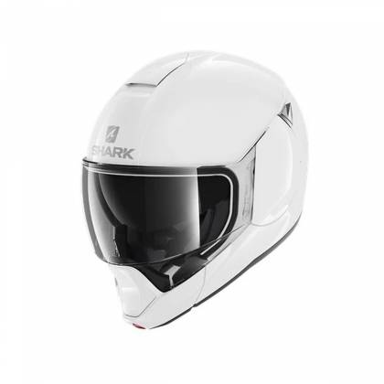Cască Moto Flip Up SHARK EVOJET BLANK · Alb