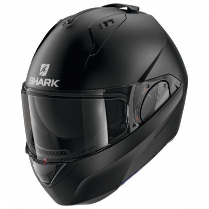 Cască Moto Modulară SHARK EVO ES BLANK · Negru Mat