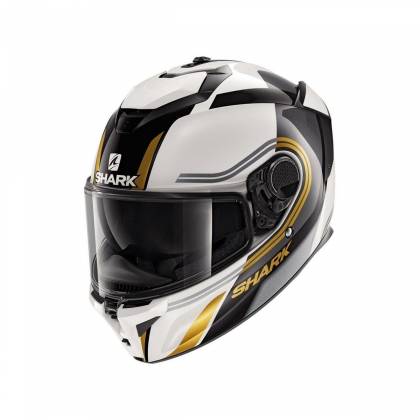 Cască Moto Integrală SHARK SPARTAN GT TRACKER · Alb / Negru / Auriu