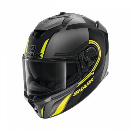 Cască Moto Integrală SHARK SPARTAN GT TRACKER · Negru / Gri / Galben Mat