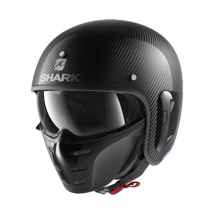 Cască Moto Open Face SHARK S-DRAK 2 CARBON SKIN · Negru