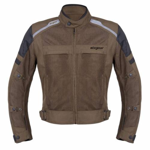 Geacă Moto din Textil SIXGEAR BOBBY · Maro