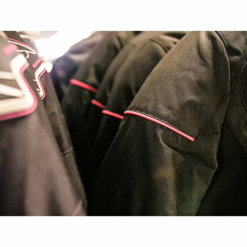 Geacă Moto Damă din Textil BERING LADY PARADISE · Negru / Roz 