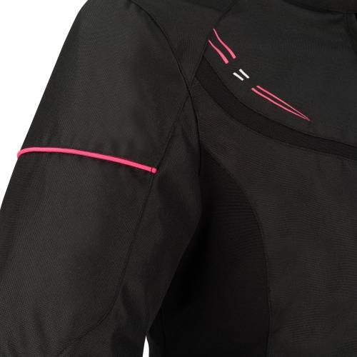 Geacă Moto Damă din Textil BERING LADY PARADISE · Negru / Roz 
