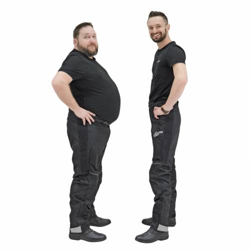 Pantaloni Moto de Vară din Textil SPEED UP ENTER · Negru 