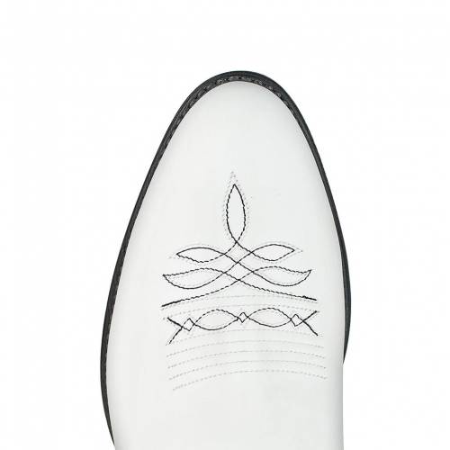 Botine Cowboy Damă SENDRA BOOTS 15107 Debora Baltoro Blanco - Cracked Foxil · Alb 