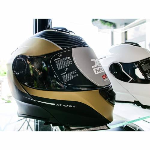 Cască Moto Flip-Up JET RUMBLE Scorpion · Galben / Negru 