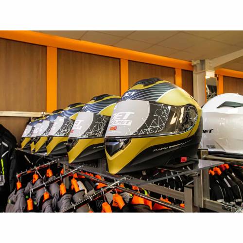 Cască Moto Flip-Up JET RUMBLE Scorpion · Galben / Negru 